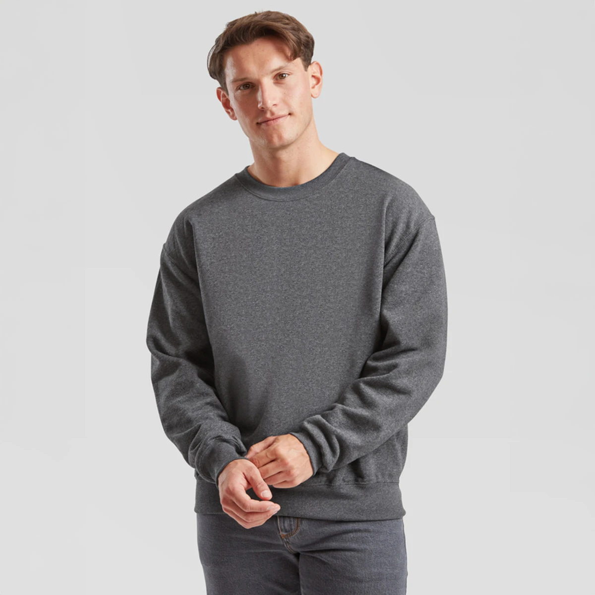 62-202-0 - Classic Set-In Sweat | heather green - Gr. S 62-202-0 - Classic Set-In Sweat | heather green - Gr. S